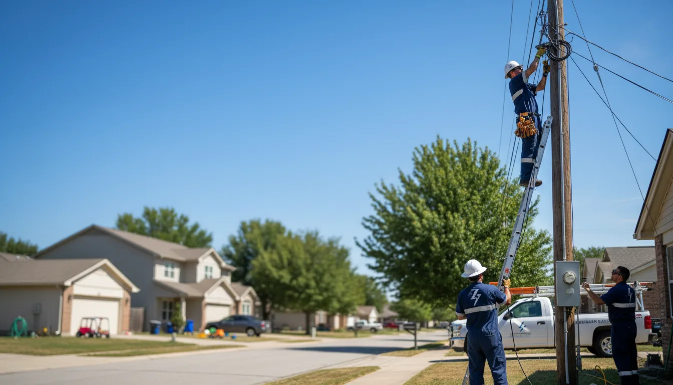 Residential electrician providing installation services in Bolingbroke, GA